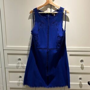 Ted Baker Elegant Blue Sleeveless Dress